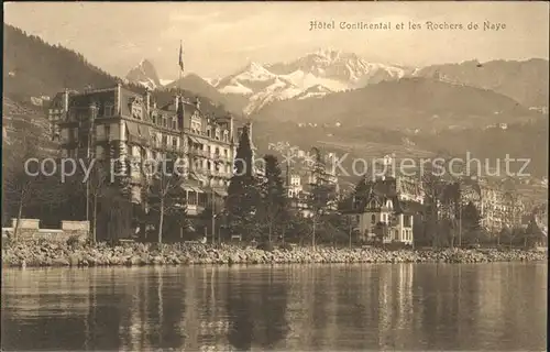 Montreux VD Hotel Continental et les Rochers de Naye Kat. Montreux