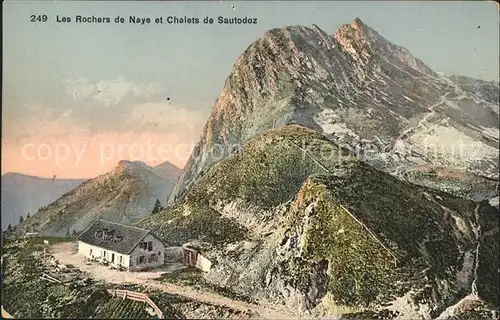 Rochers de Naye et Chalets de Sautodoz Kat. Rochers de Naye