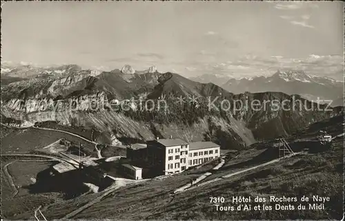 Rochers de Naye Hotel et Dents du Midi Kat. Rochers de Naye