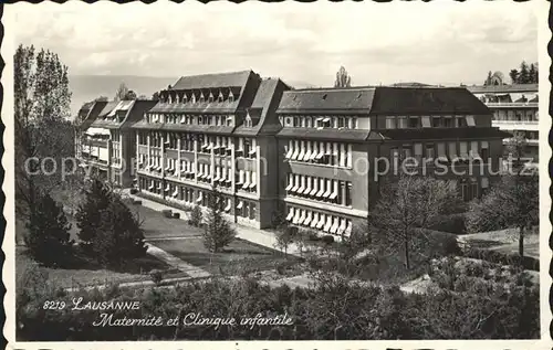 Lausanne VD Maternite et Clinique infantile Kat. Lausanne