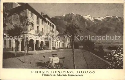 Brissago TI Kurhaus Brenscino Ferienheim Schweizer Eisenbahner Kat. Brissago