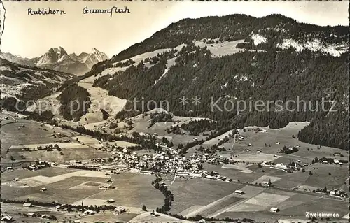 Zweisimmen mit Rublihorn und Gummfluh Kat. Zweisimmen