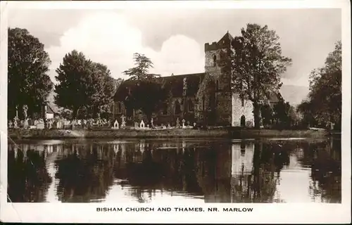 Marlow Wycombe Marlow Bisham Church and Thames x / Wycombe /Buckinghamshire CC
