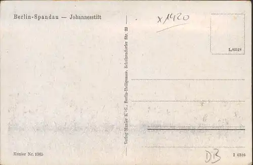 Spandau Johannesstift / Berlin /Berlin Stadtkreis