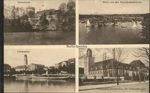 Spandau Heerstrassenbruecke Lindenufer Juliusturm / Berlin /Berlin Stadtkreis