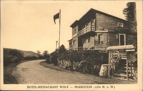 Markstein Le Hotel Restaurant Wolf 1250 M. ue. M. / Oderen /Arrond. de Thann