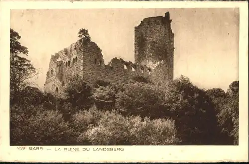 Barr Bas-Rhin Ruine Landsberg * / Barr /Arrond. de Selestat-Erstein