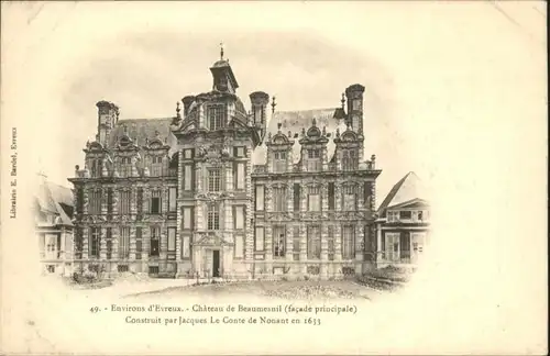 Beaumesnil Eure Chateau * / Beaumesnil /Arrond. de Bernay