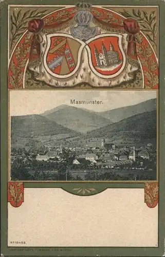 Masmuenster Masmuenster Wappen Praegedruck * / Masevaux /Arrond. de Thann