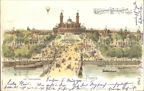 Paris Exposition Universelle de 1900 Le Trocadero Kat. Paris