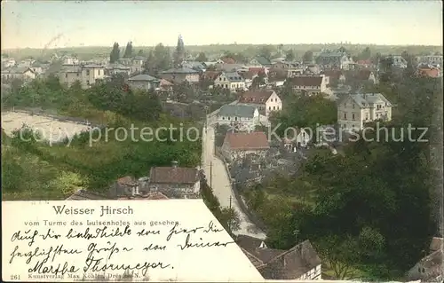 Weisser Hirsch vom Turme des Luisenhofes aus gesehen Kat. Dresden