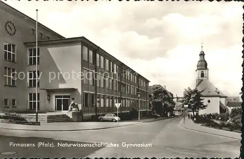 Pirmasens Naturwissenschaftliches Gymnasium Kirchturm Kat. Pirmasens