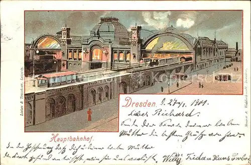 Dresden Hauptbahnhof Kat. Dresden Elbe
