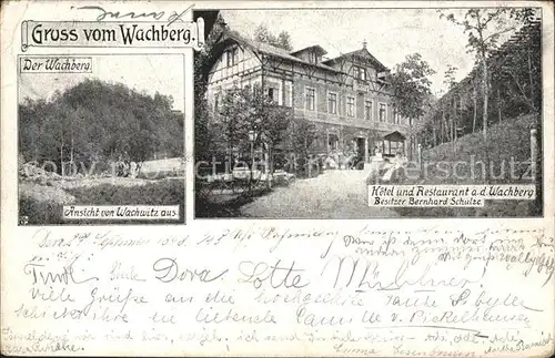 Wachwitz Wachberg Hotel Restaurant Deutsche Reichspost Kat. Dresden