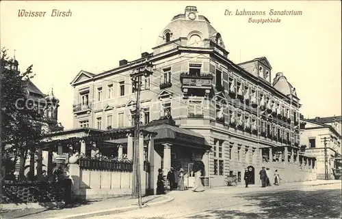 Weisser Hirsch Dr Lahmanns Sanatorium Hauptgebaeude Kat. Dresden