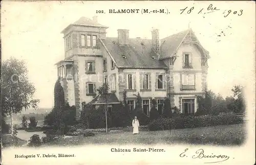 Blamont Meurthe et Moselle Chateau Saint Pierre Kat. Blamont