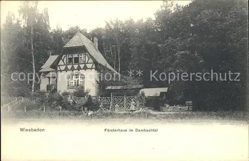 Wiesbaden Foersterhaus im Dambachtal Kat. Wiesbaden