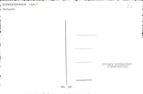 Schwerzenbach Dorfpartie Kat. Schwerzenbach