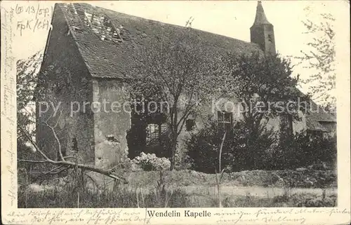 Muelhausen Elsass Wendelin Kapelle Zerstoerung 1. Weltkrieg Grande Guerre Kat. Mulhouse