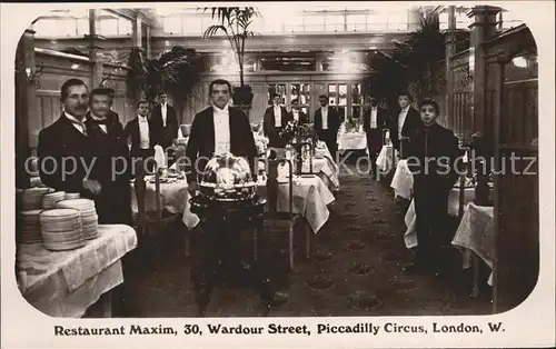 London Restaurant Maxim Piccadilly Circus Kat. City of London