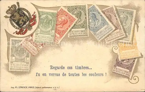 Paris Timbres Briefmarken Wappen Krone Kat. Paris