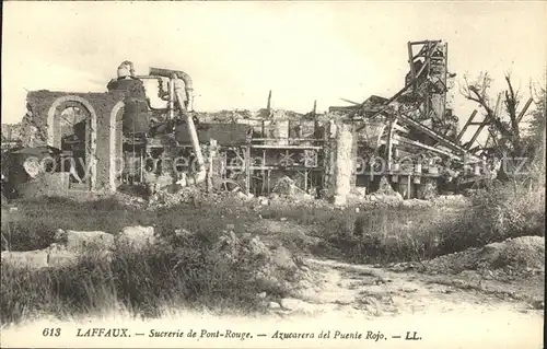 Laffaux Sucrerie de Pont Rouge Ruine Kat. Laffaux