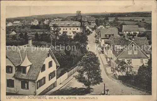 Schoemberg Schwarzwald Teilansicht Luftkurort Kat. Schoemberg