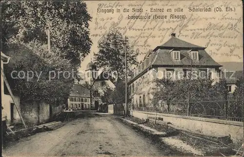Schnierlach Eingang in die Stadt Entree en ville Kat. Lapoutroie