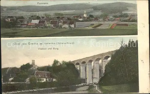 Greene Kreiensen Viadukt und Burg Kat. Kreiensen