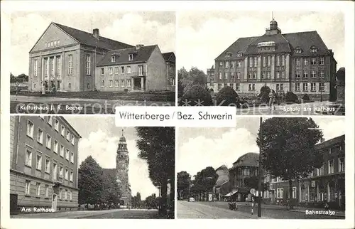 Wittenberge Prignitz Kulturhaus Bahnstrasse Schule am Rathaus Kat. Wittenberge