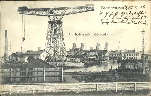 Bremerhaven Kaiserhafen Kat. Bremerhaven