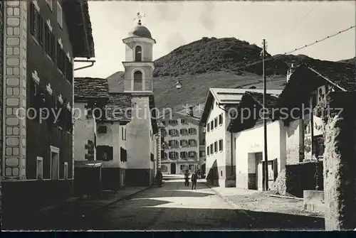 Bivio Ortspartie am Julierpass Kat. Bivio