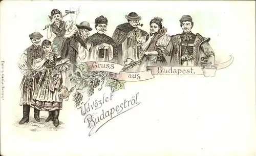 Budapest Volkstracht Kat. Budapest