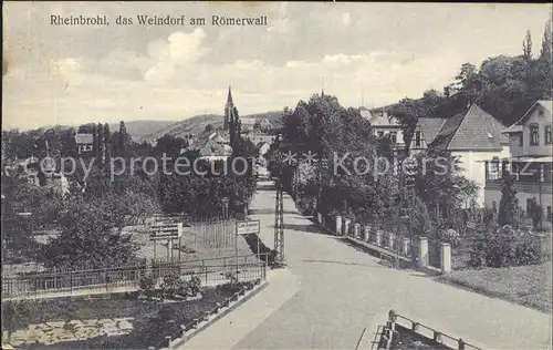 Rheinbrohl Weindorf am Roemerwall Kat. Rheinbrohl