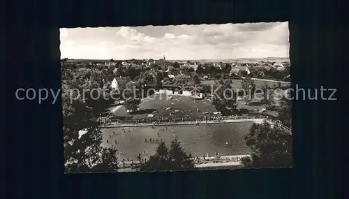 Langenau Wuerttemberg Naturschwimmbad / Langenau /Alb-Donau-Kreis LKR