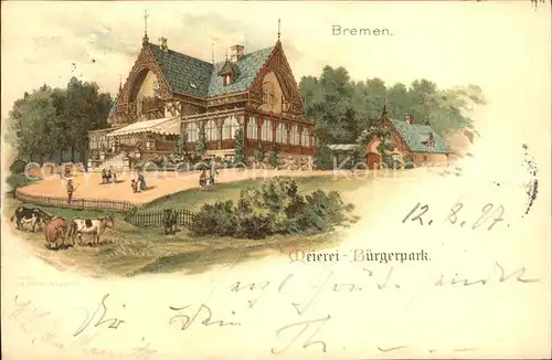 Bremen Meierei Buergerpark Kat. Bremen