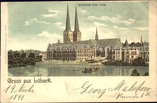 Luebeck Museum und Dom Kat. Luebeck