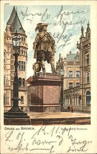 Bremen Gustav Adolf Denkmal Kat. Bremen
