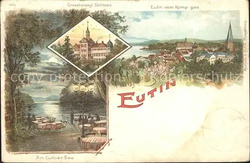 Eutin Grossherzogl Schloss Stadtblick Eutiner See Kat. Eutin