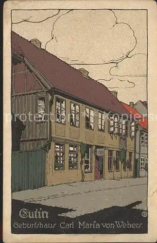 Eutin Geburtshaus Carl Maria von Webers Kat. Eutin