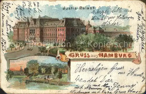 Hamburg Justiz Palast Kat. Hamburg