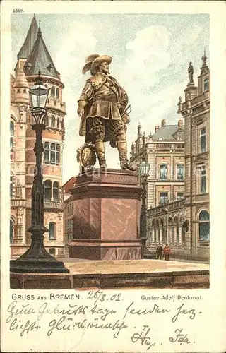 Bremen Gustav Adolf Denkmal Kat. Bremen