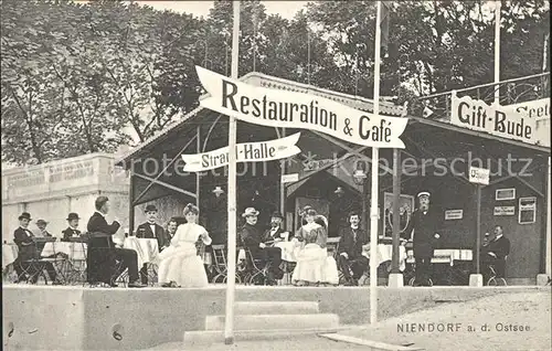 Niendorf Ostseebad Restauration Cafe Strand Halle Gift Bude Kat. Timmendorfer Strand