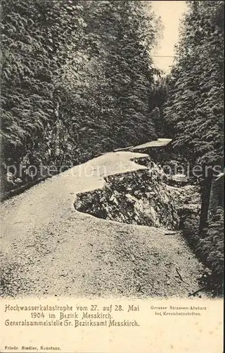 Messkirch Hochwasserkatastrophe Mai 1904 Kat. Messkirch