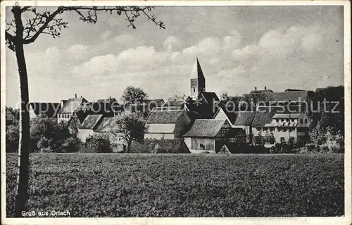 Orlach Teilansicht Gasthaus zum Lamm Kat. Braunsbach