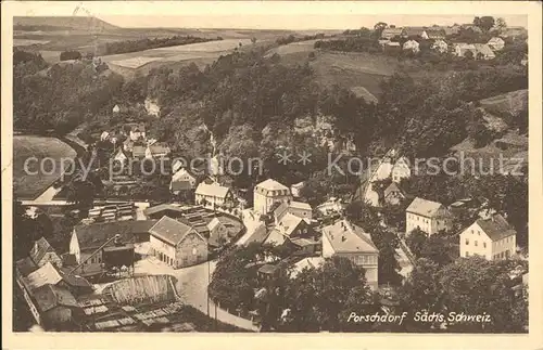 Porschdorf Panorama Kat. Porschdorf