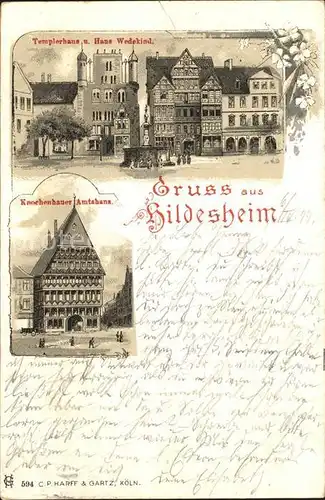 Hildesheim Templerhaus Haus Wedekind Knochenhauer Amtshaus Kat. Hildesheim