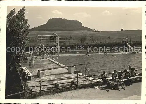 Pfaffendorf Koenigstein Schwimmbad Kat. Koenigstein Saechsische Schweiz