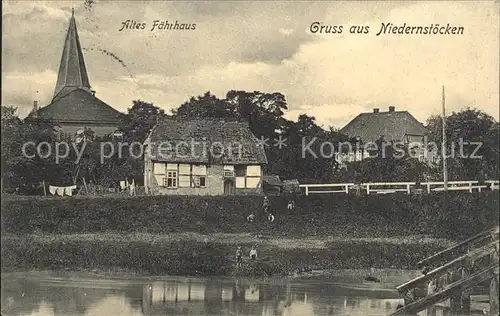 Niedernstoecken Altes Faehrhaus Kat. Neustadt am Ruebenberge