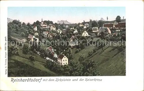 Reinhardtsdorf Schoena mit Zirkelstein und Kaiserkrone Kat. Reinhardtsdorf Schoena